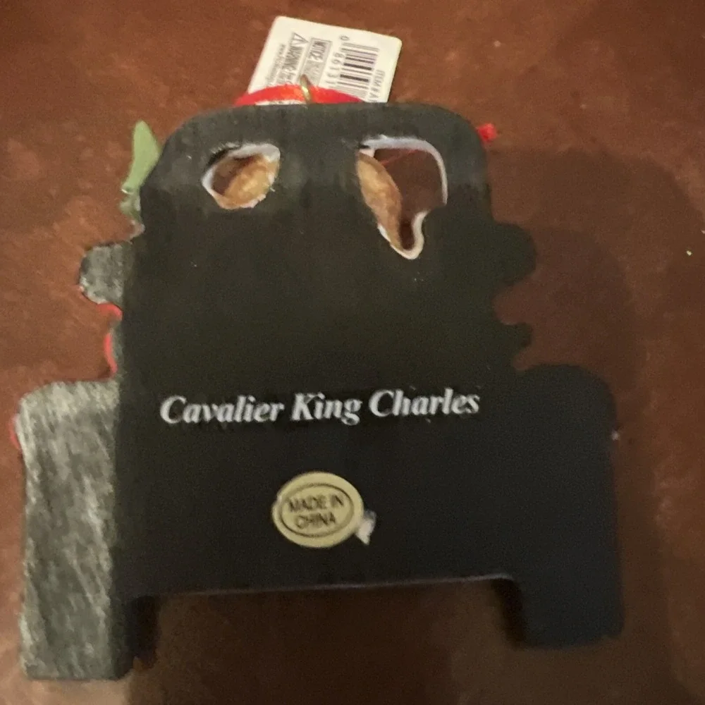 Dog Blenheim Back Truck Ornament Merry Christmas‎ Red Cavalier  Kurt Adler